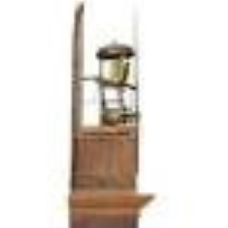 19th C. English Oak and Mahogany Grandfather Clock with Mahogany Banding, C. 1870