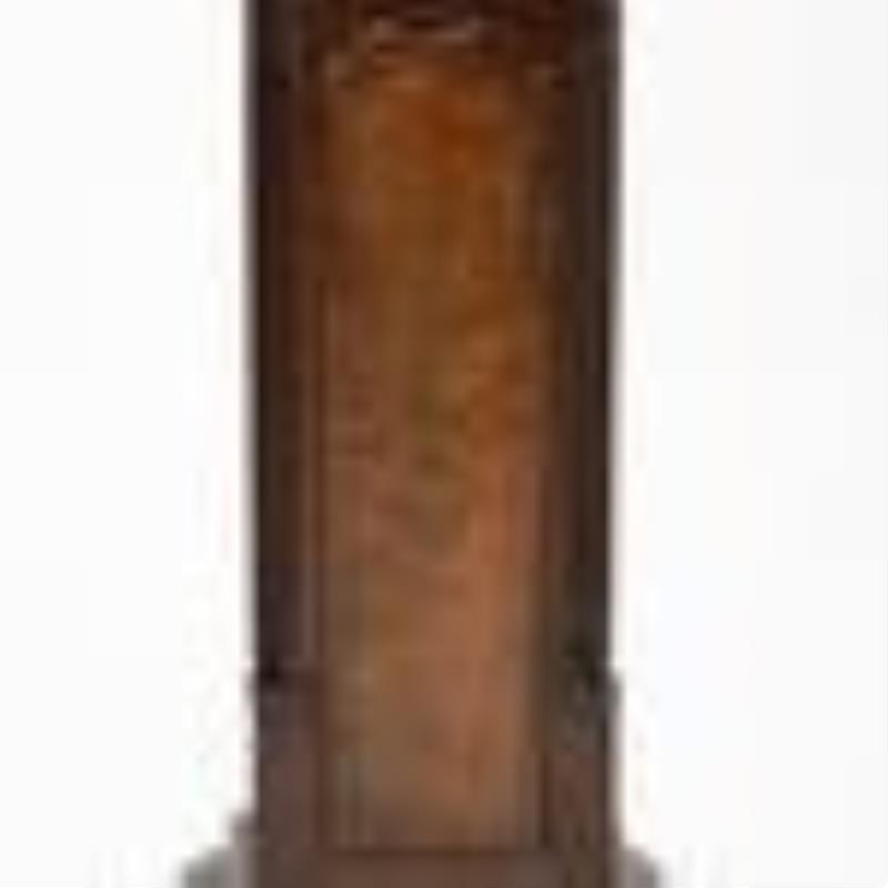 John Thompson (20th C., London) Walnut and Burl Walnut Grandmother Clock