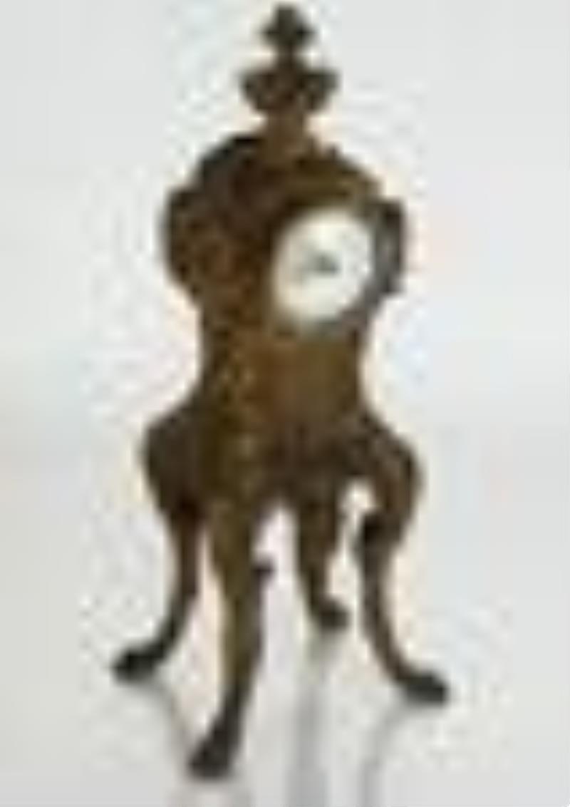 Bronze Miniature French-Style Clock