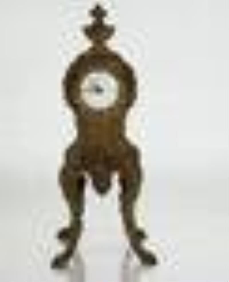 Bronze Miniature French-Style Clock