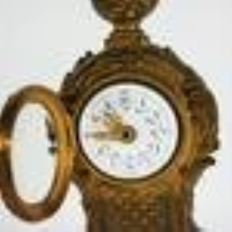 Bronze Miniature French-Style Clock