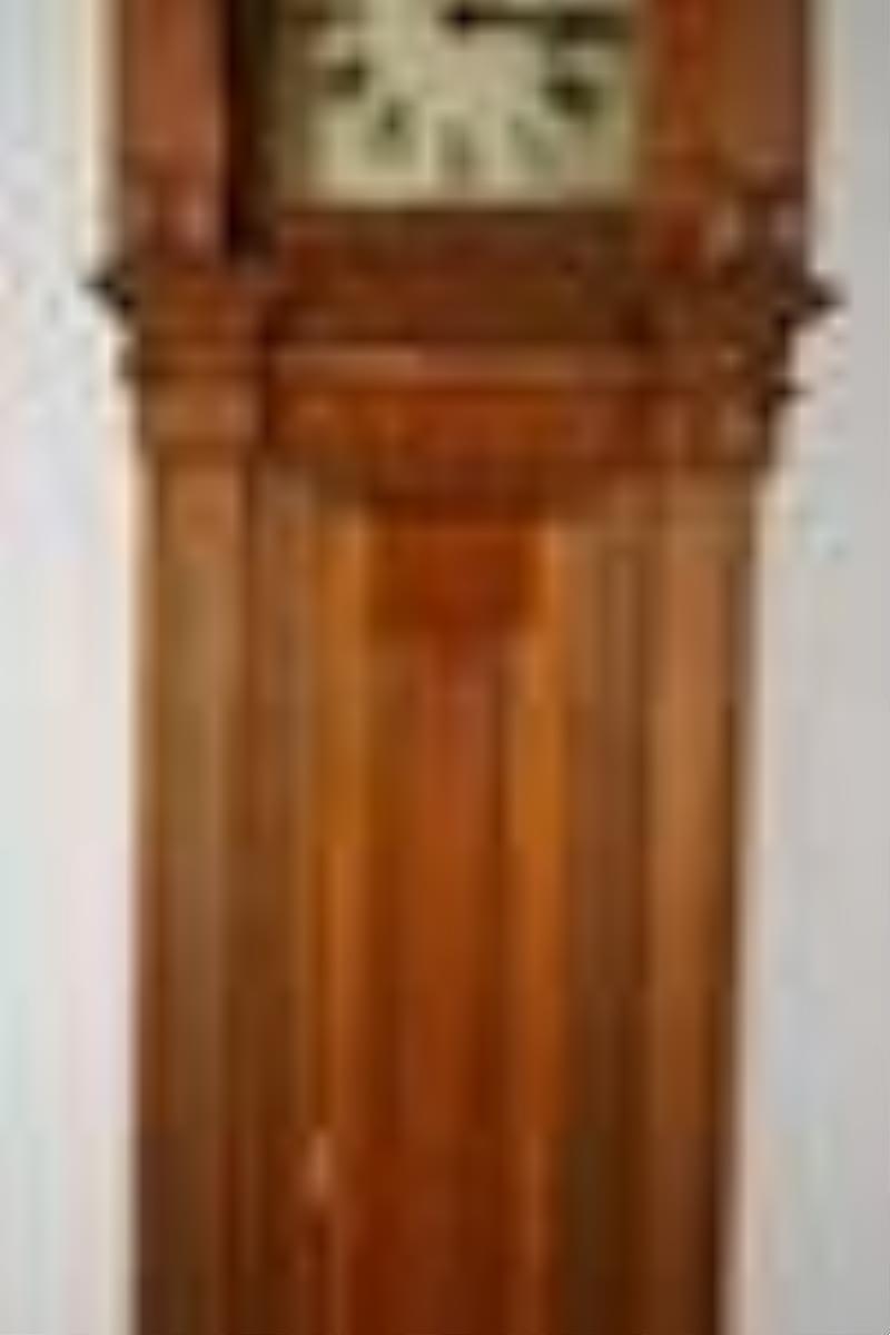 George II Carved Pine Tall Case Clock