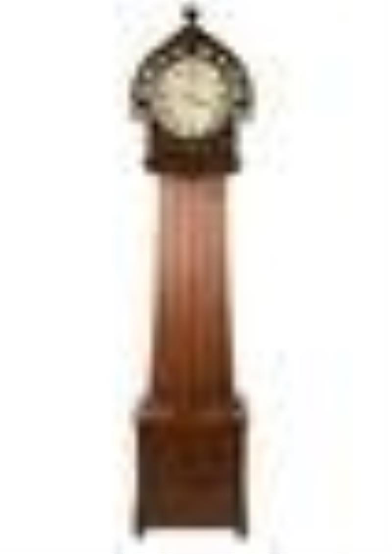 Victorian Scottish Mahogany Tall Case Clock