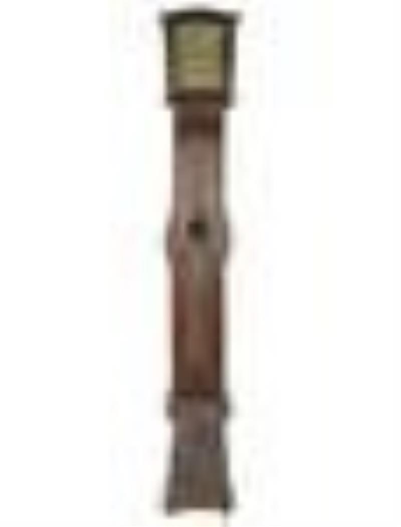 Georgian Carved Oak Tall Case Clock