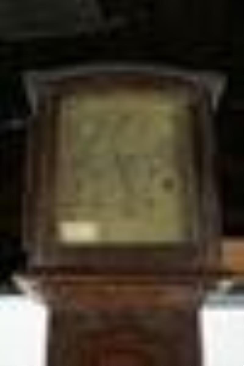 Georgian Carved Oak Tall Case Clock