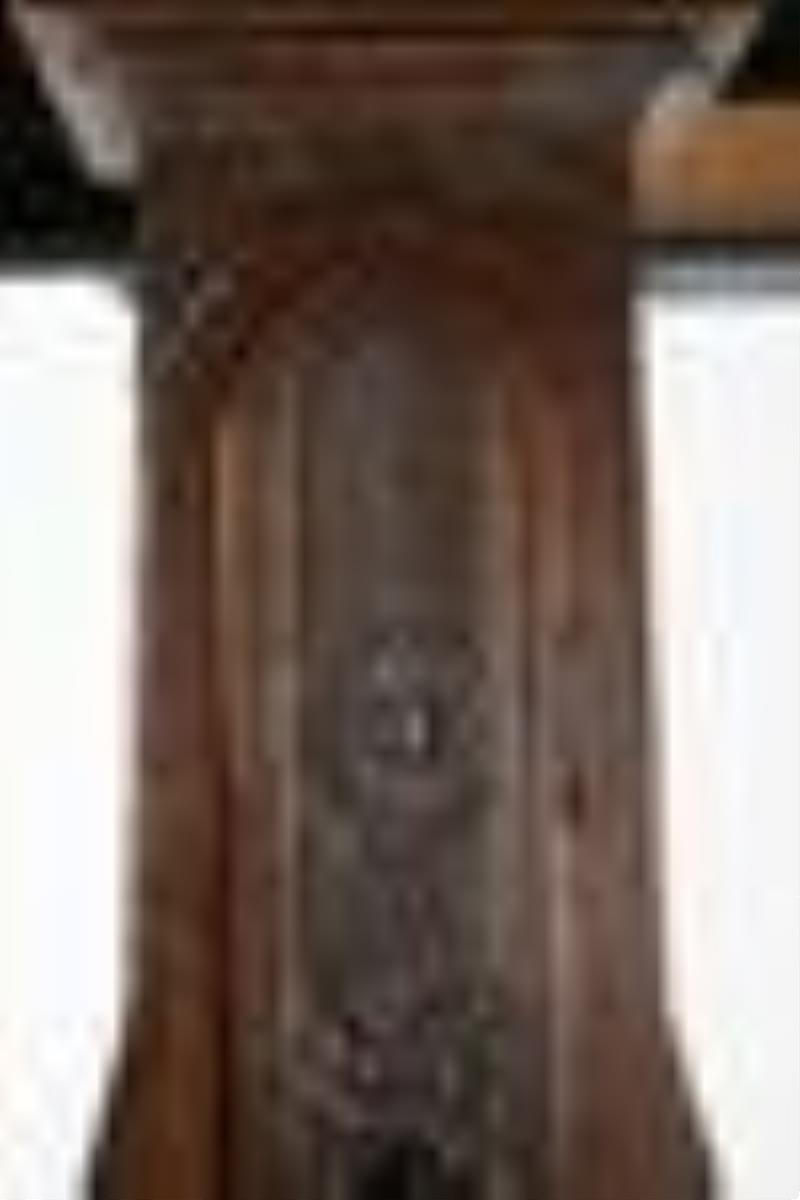 Georgian Carved Oak Tall Case Clock