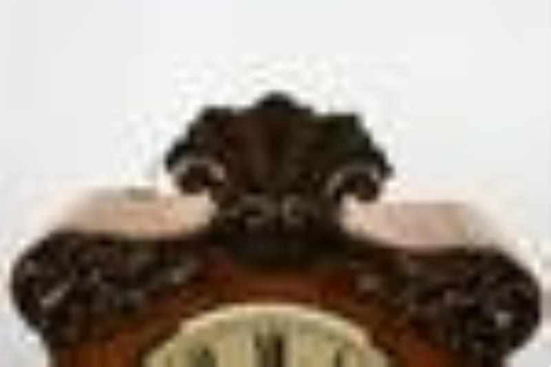 Antique Carved Oak Mantle Clock