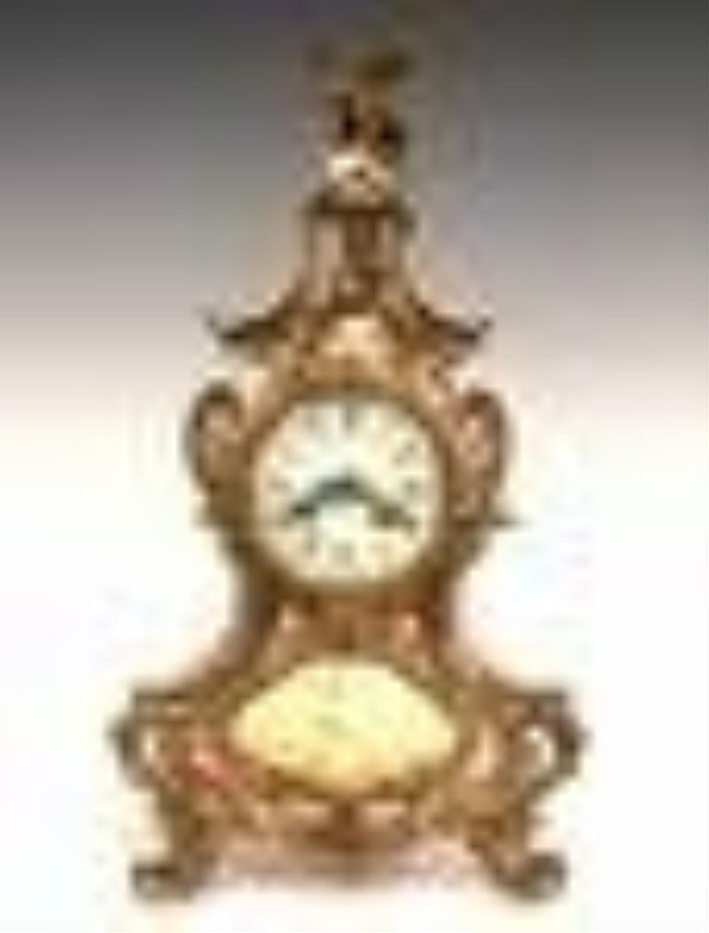 Lenzkirch Porcelain Mantel Clock