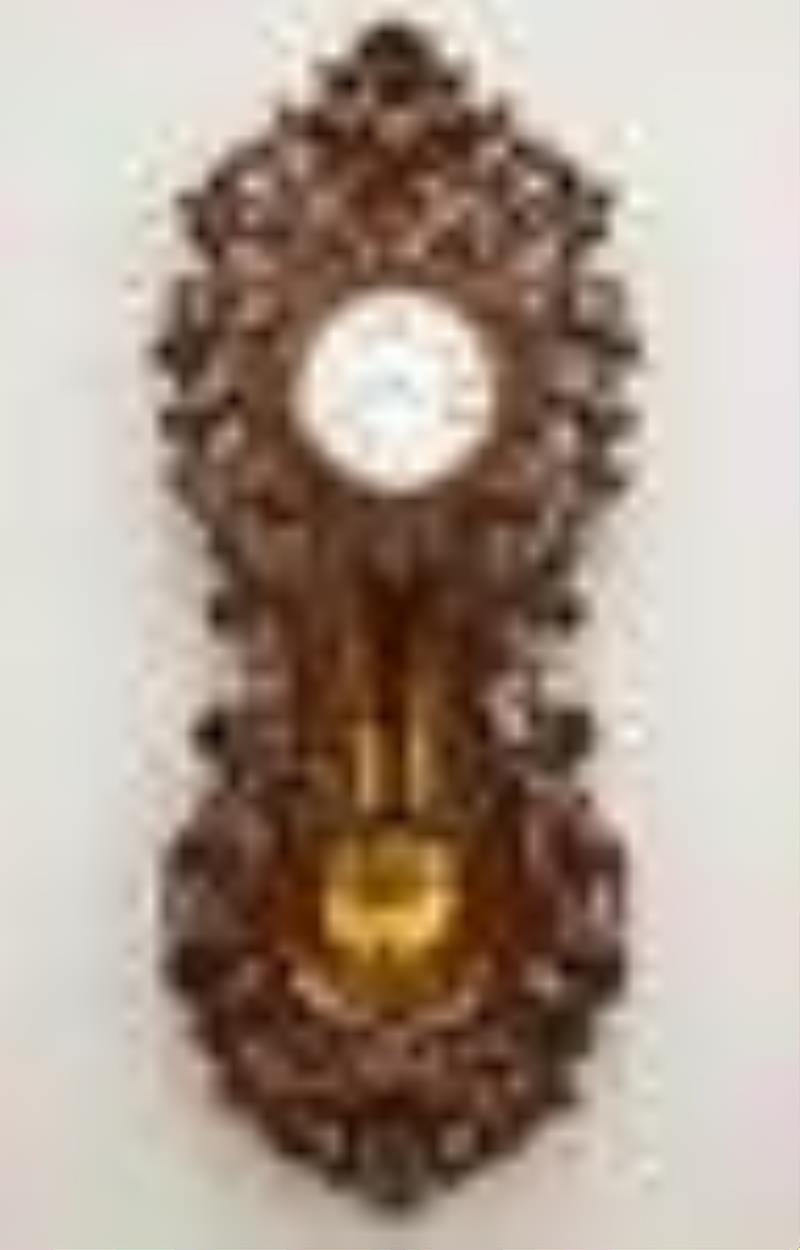 Carved Lenzkirch 2 Weight Wall Clock