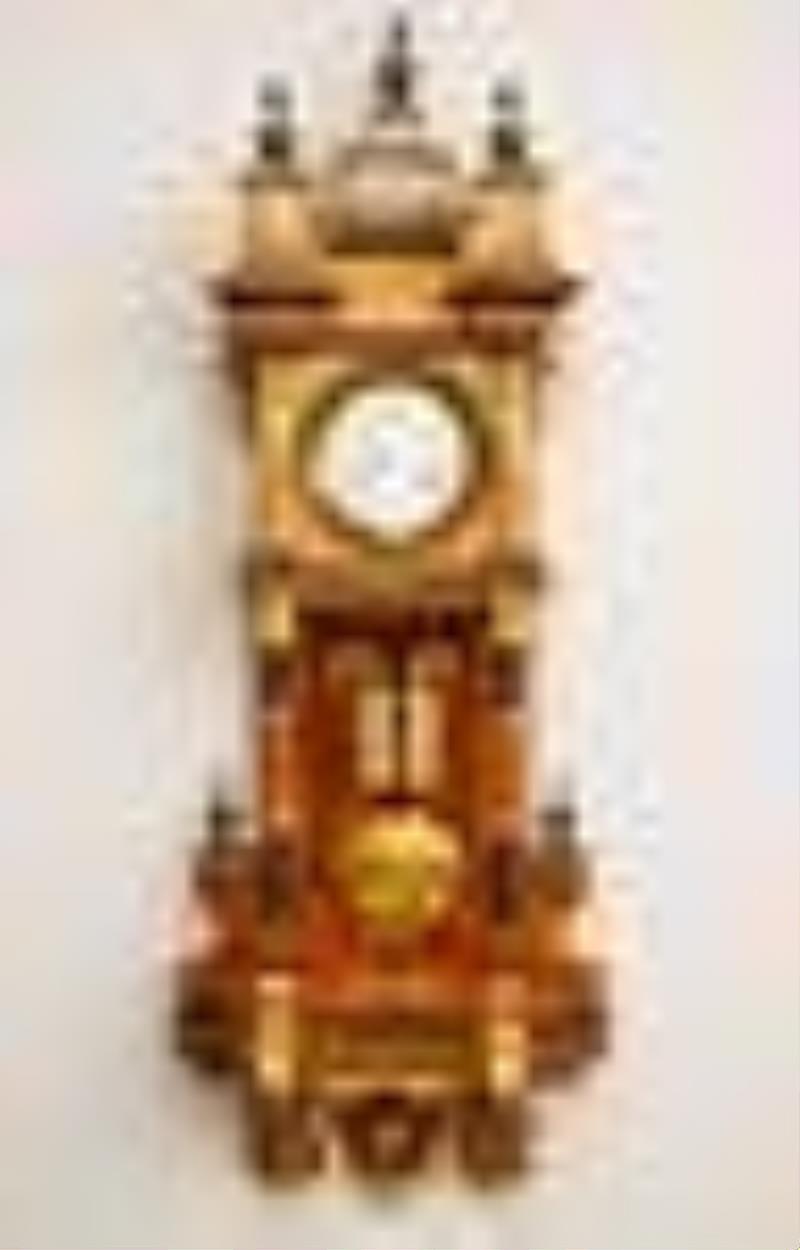 2 Weight Gustav Becker Wall Clock