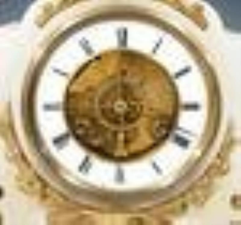 Farcot Lovers On A Swing Mantel Clock
