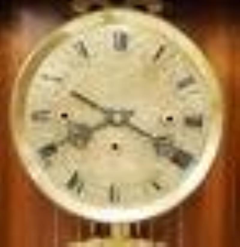 Gustav Becker Second Baroque 3 Weight Wall Clock