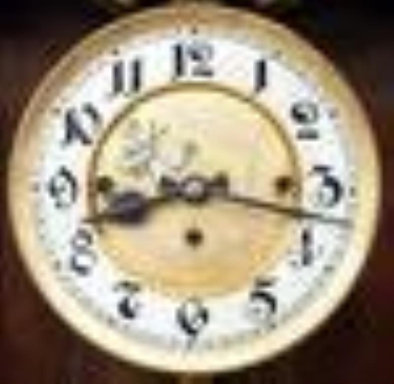 3 Weight Gustav Becker Wall Clock