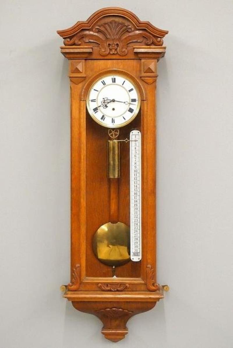 30 day Vienna Regulator Calendar Clock