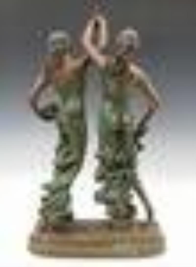 Swinging Arm Figural Clock