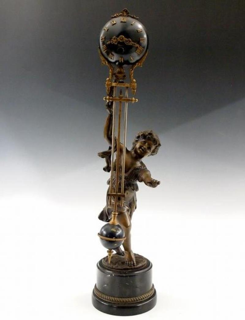 Swinging Arm Figural Clock