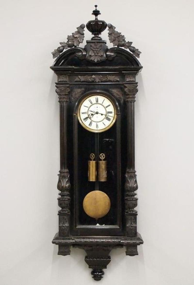 2 Weight Gustav Becker Wall Clock