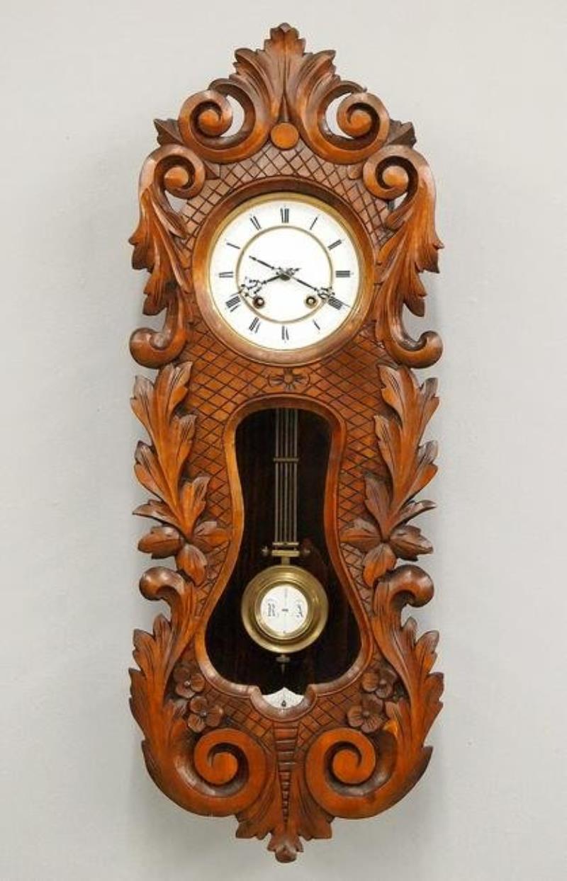 Carved Lenzkirch Wall Clock