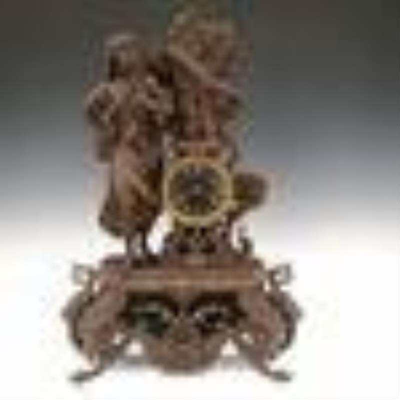 French Figural Mantel Clock