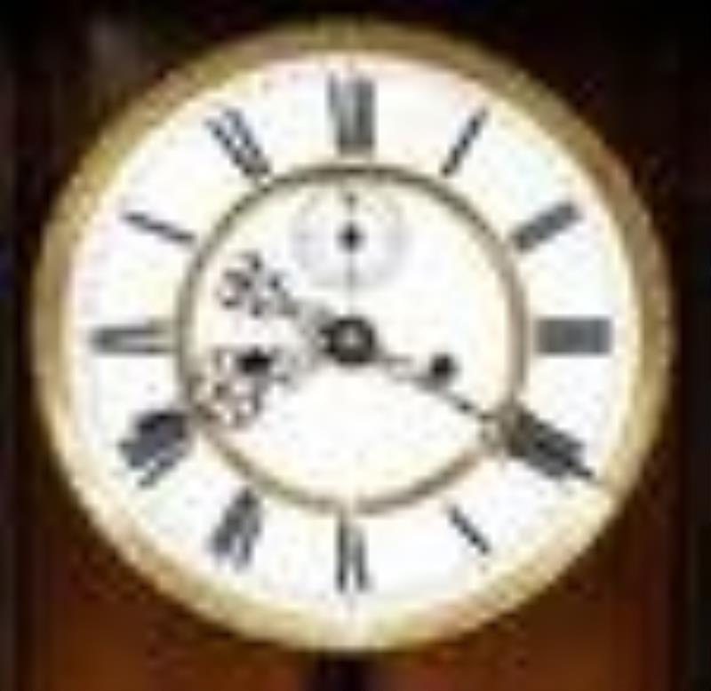 Riechel Bros. 2 Weight German Wall Clock