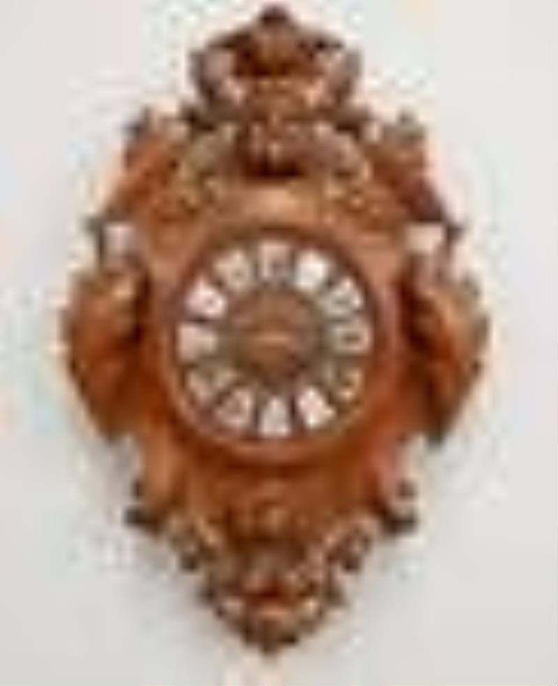 French Carved Gallery Clock