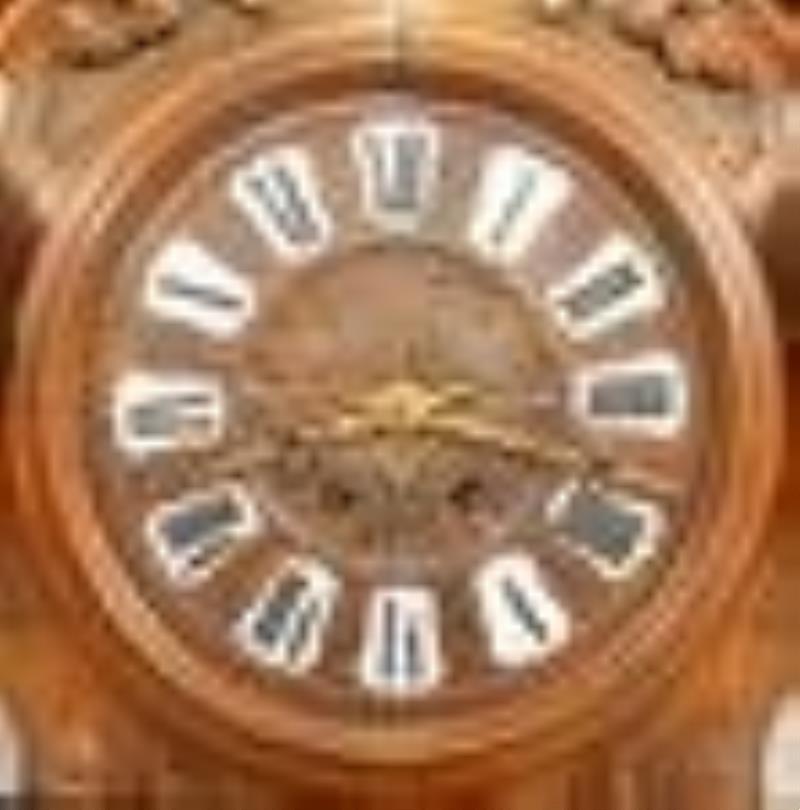 French Carved Gallery Clock
