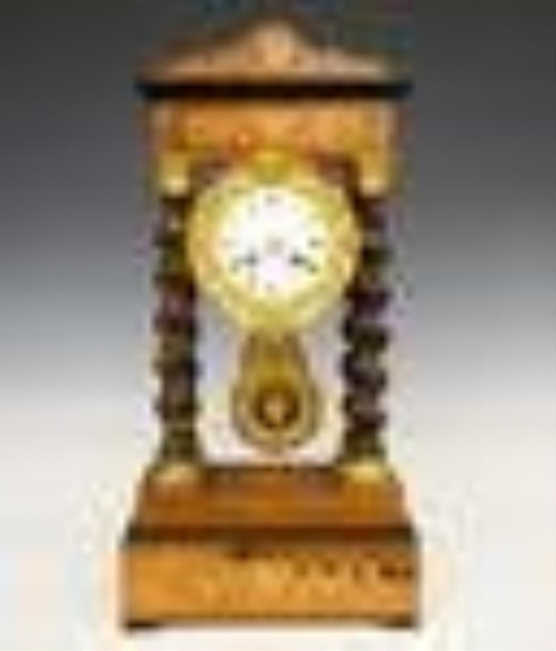 French Portico Clock