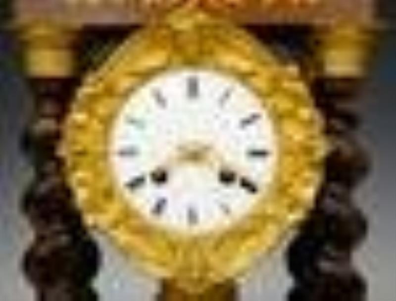 French Portico Clock