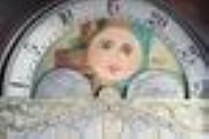 Mahogany Revival Brass Dial Hall Clock, JE Caldwell