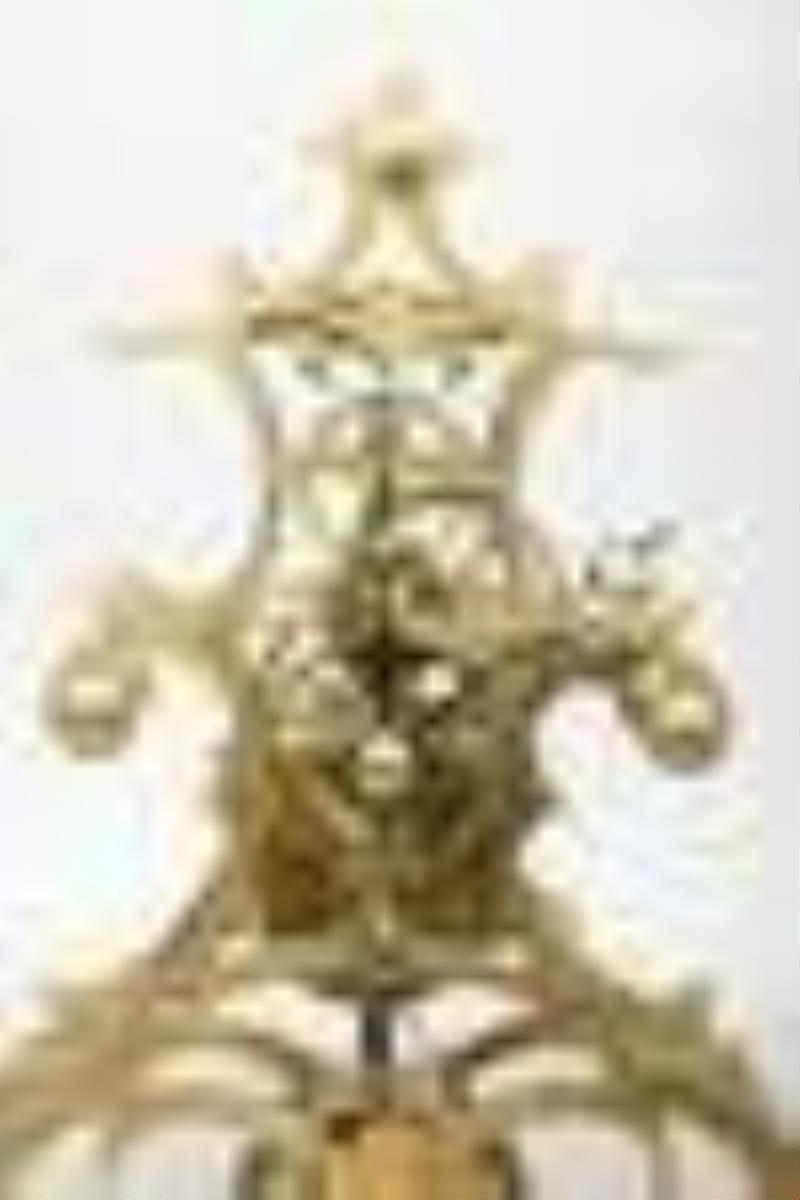 Unsigned Brass Fusee Skeleton Clock