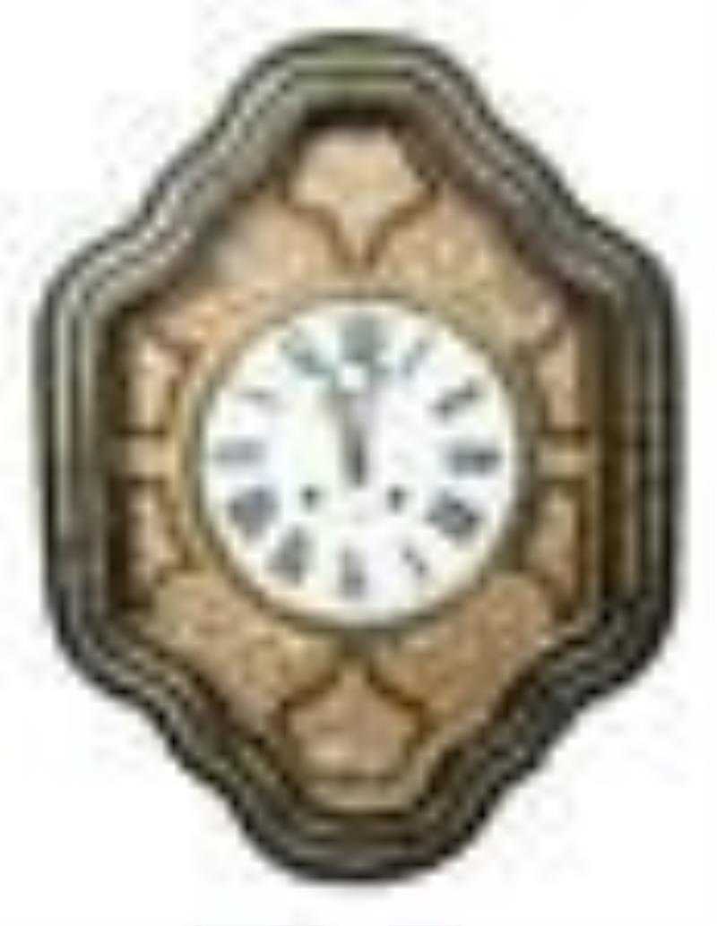 French Ebonized & MOP Inlaid Gallery Clock