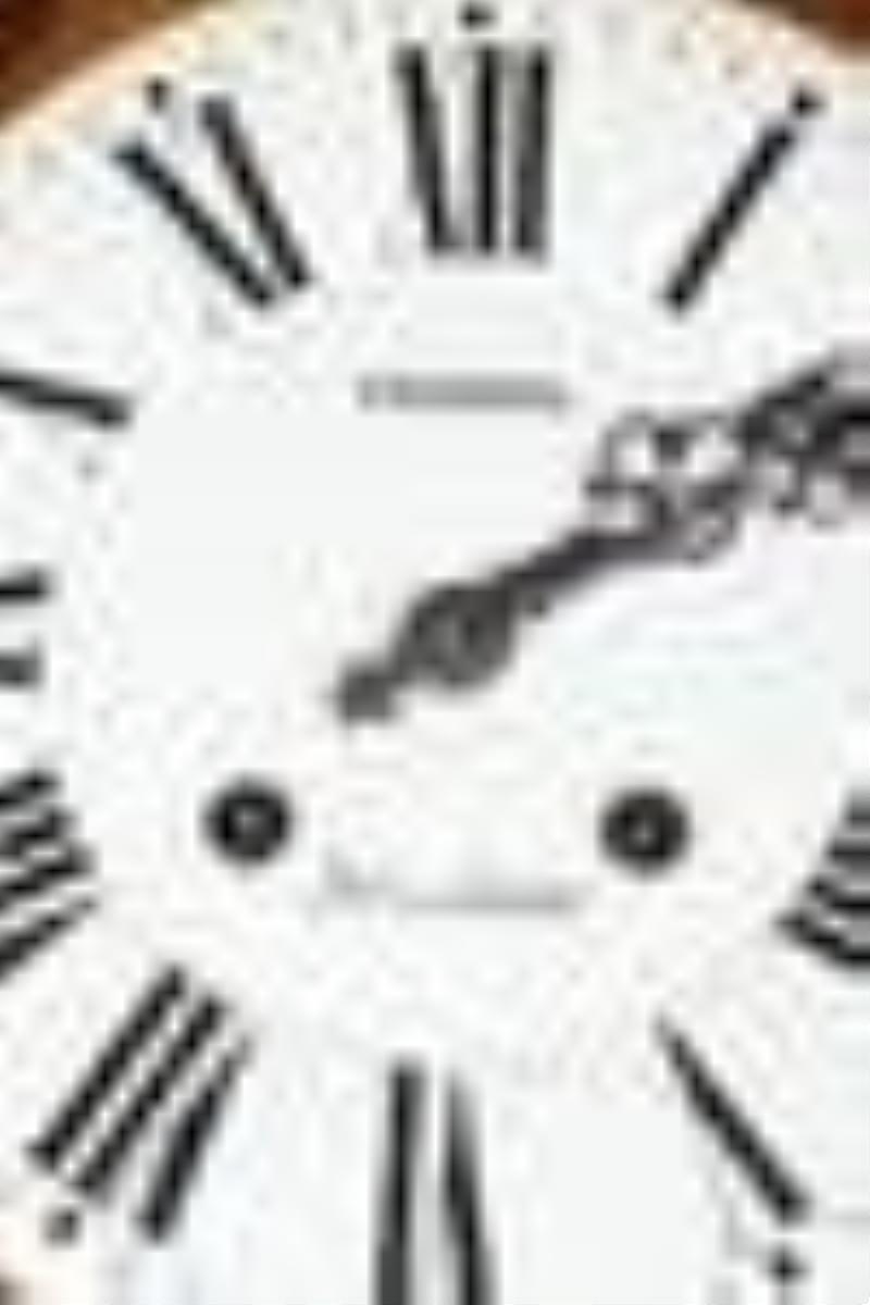 French Ebonized & MOP Inlaid Gallery Clock