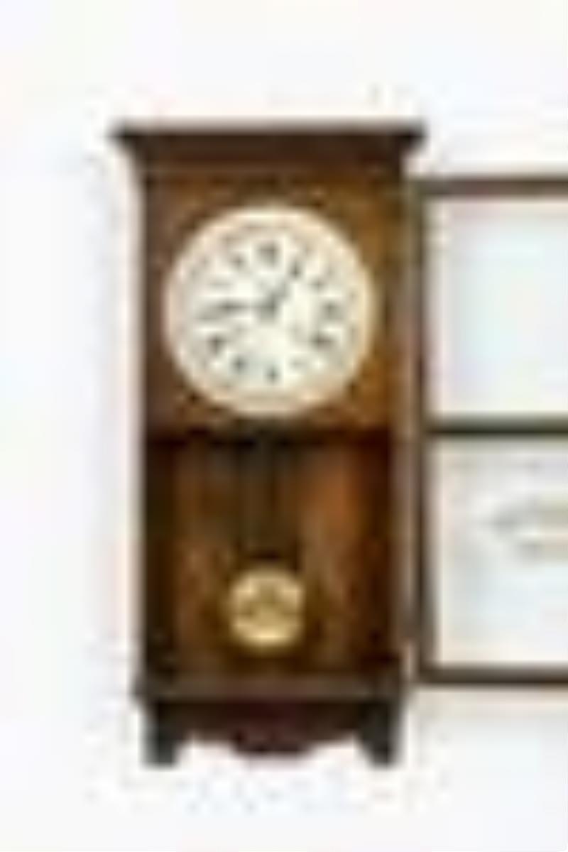 Pequegnat Canadian Time Calendar Office Wall Clock