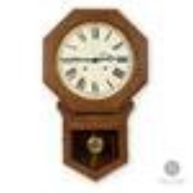 Pequegnat Brandon School Wall Clock