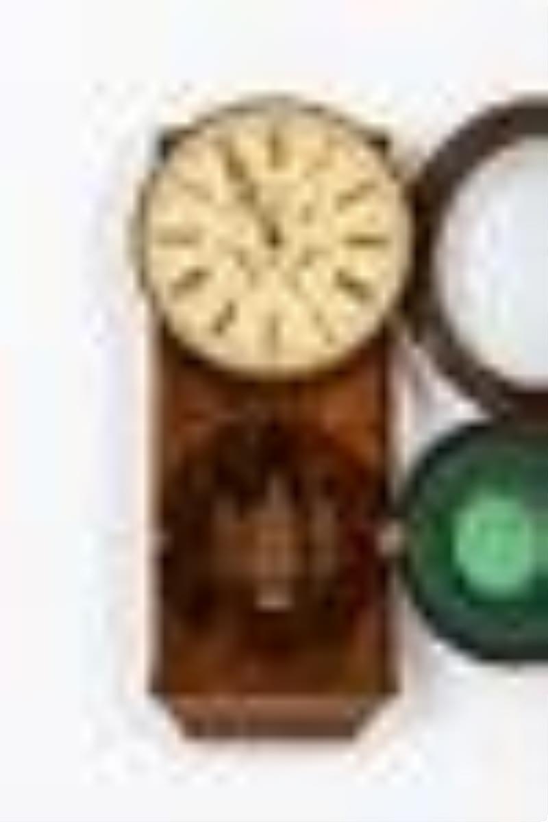Welch No. 2 B.B. Lewis Calendar Regulator Wall Clock