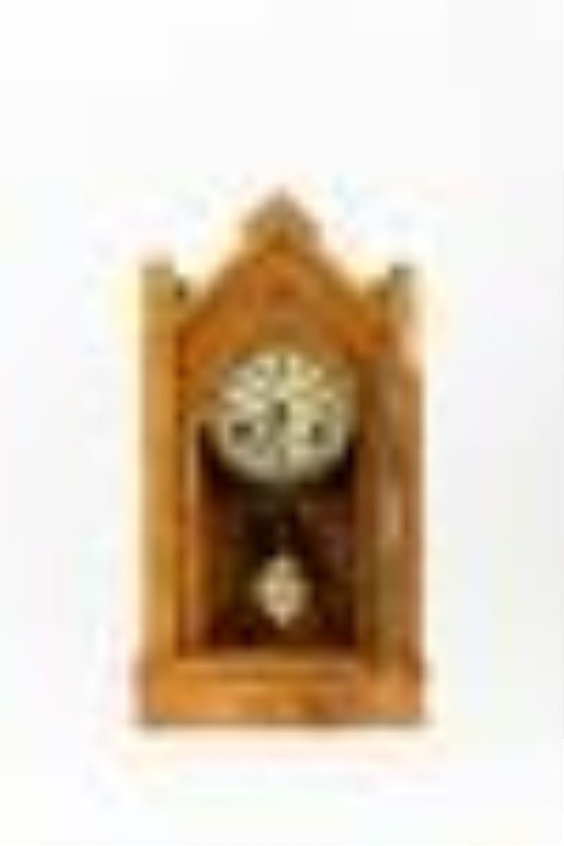 Pequegnat Maple Leaf Shelf Clock