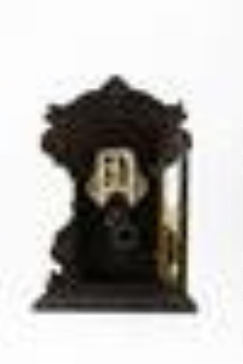 Pequegnat Maple Leaf "Points Up" Shelf Clock