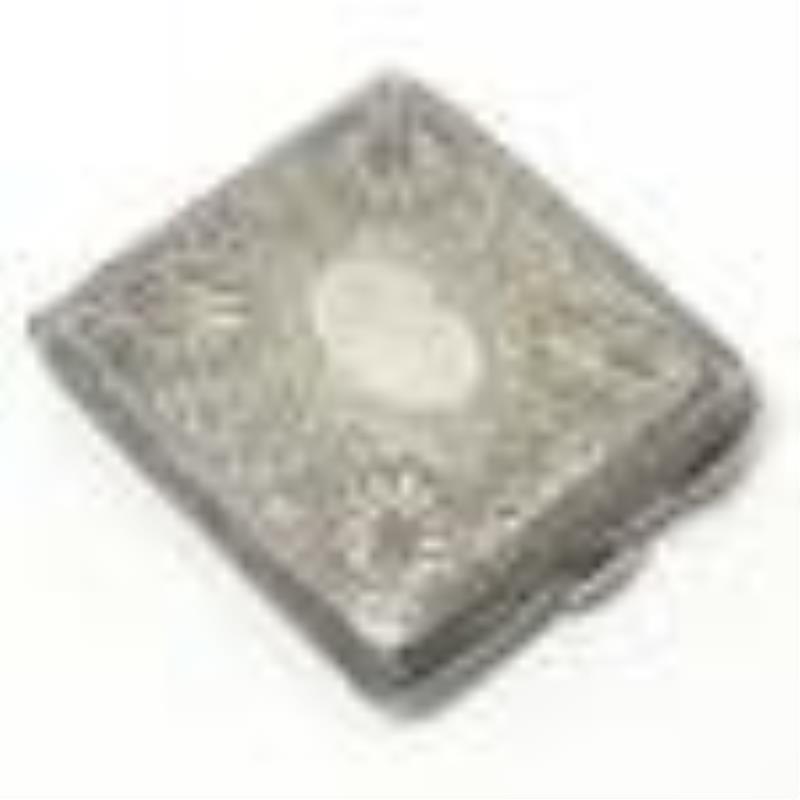 Sterling Guilloche 8 Day Swiss Travel Clock