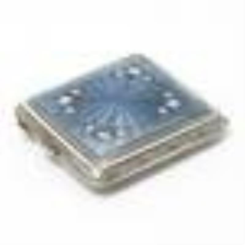 Sterling Guilloche 8 Day Swiss Travel Clock