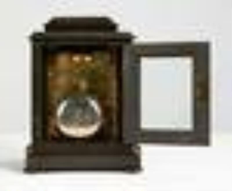 James McCabe, No. 1895, Giant Patinaed Brass Striking Carriage or Mantel Clock