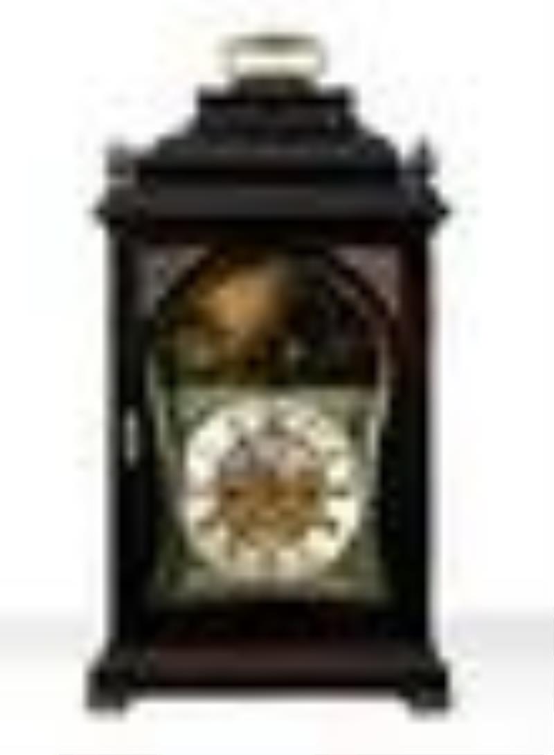 Christopher Pinchbeck Senior, Ebonized Quarter Repeating Table Clock with Automata