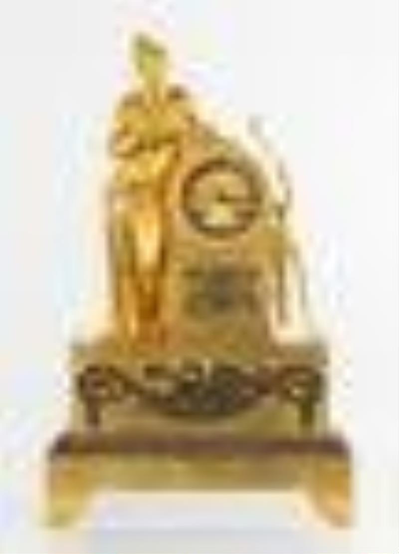 French Ormolu Artemis / Diana Mantel Clock