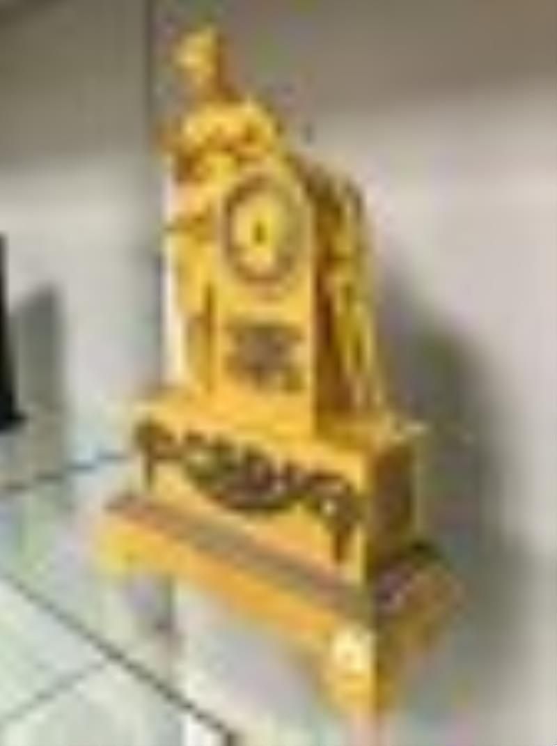 French Ormolu Artemis / Diana Mantel Clock