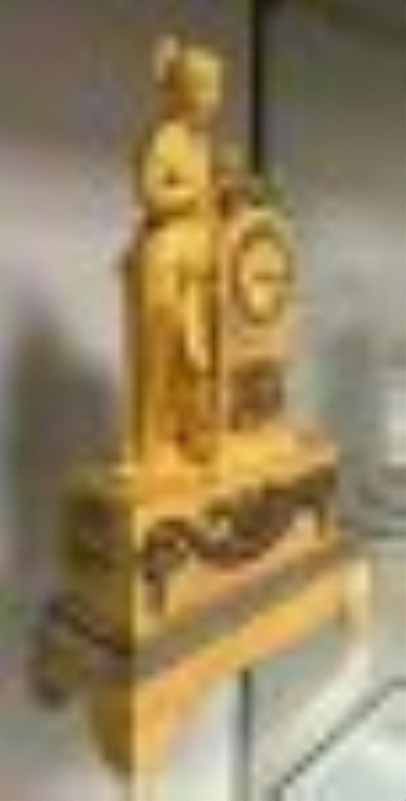 French Ormolu Artemis / Diana Mantel Clock