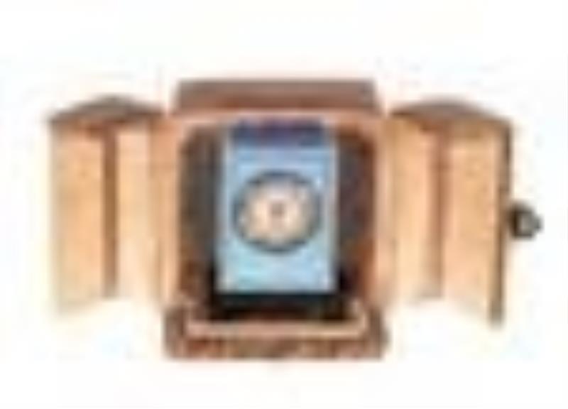 Tiffany & Co. Blue Guilloche Enamel Travel Clock