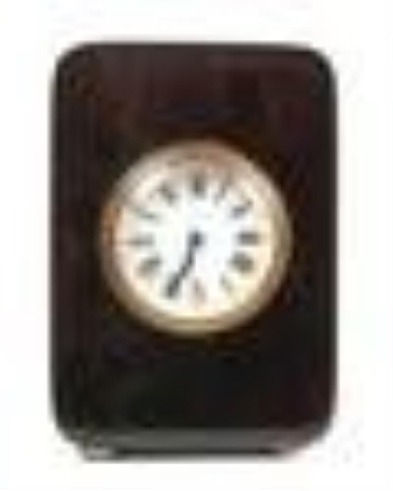 Tortoiseshell Travel Clock with Original Case