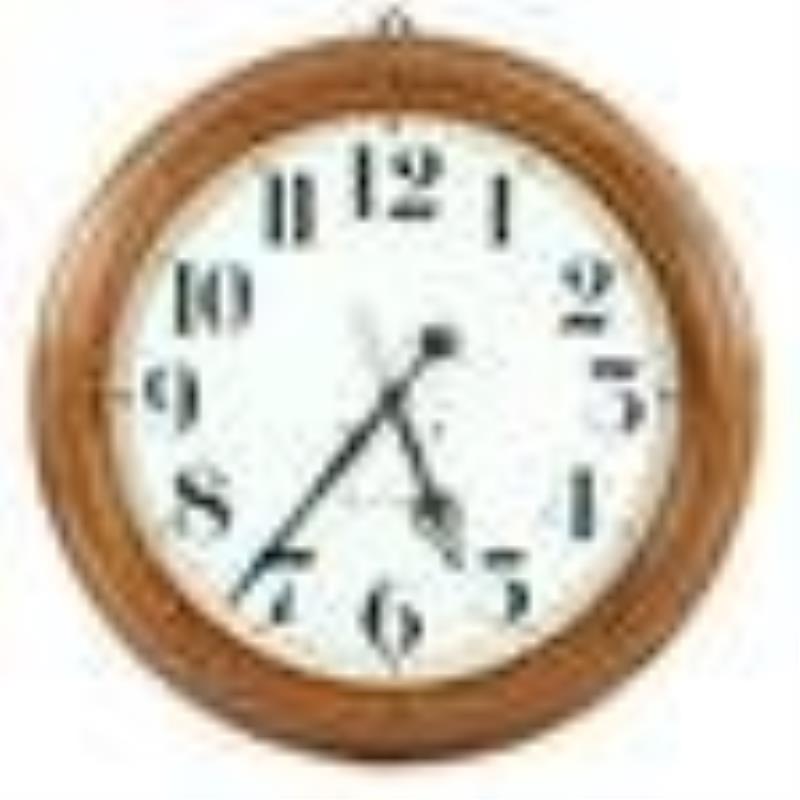 Large Seth Thomas Railroad Station Arcade Clock
