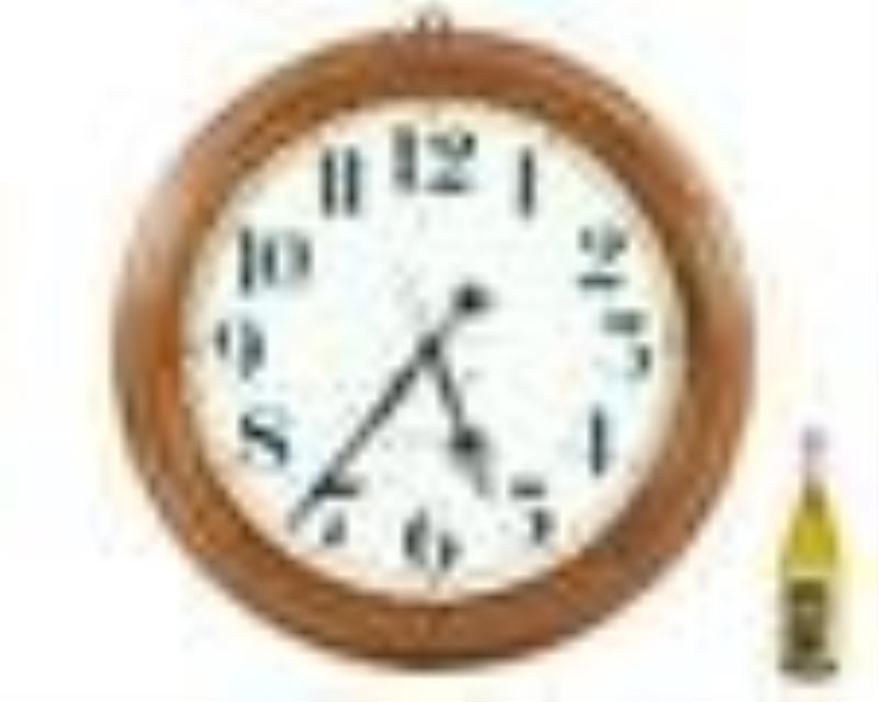Large Seth Thomas Railroad Station Arcade Clock