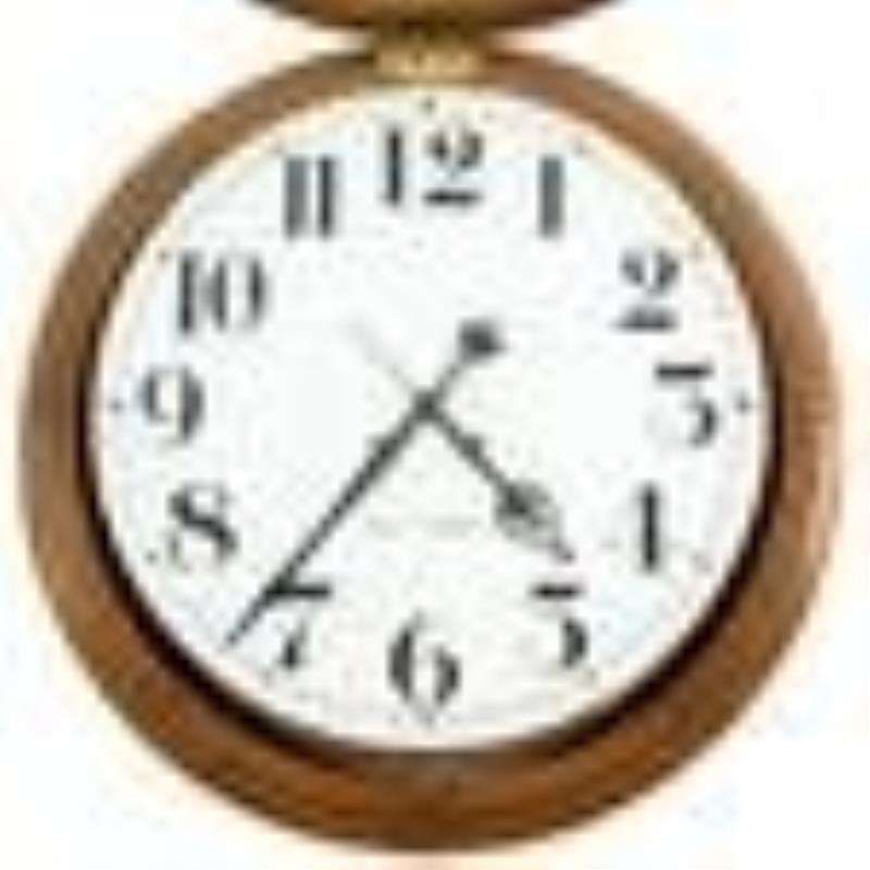 Large Seth Thomas Railroad Station Arcade Clock