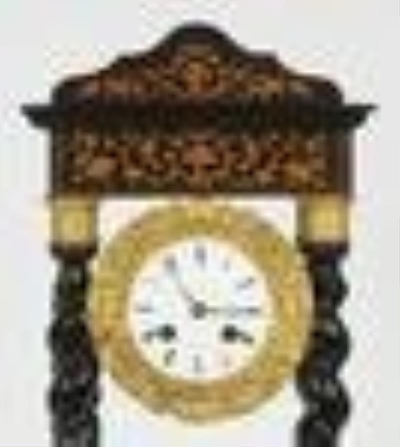 French Empire Portico Clock